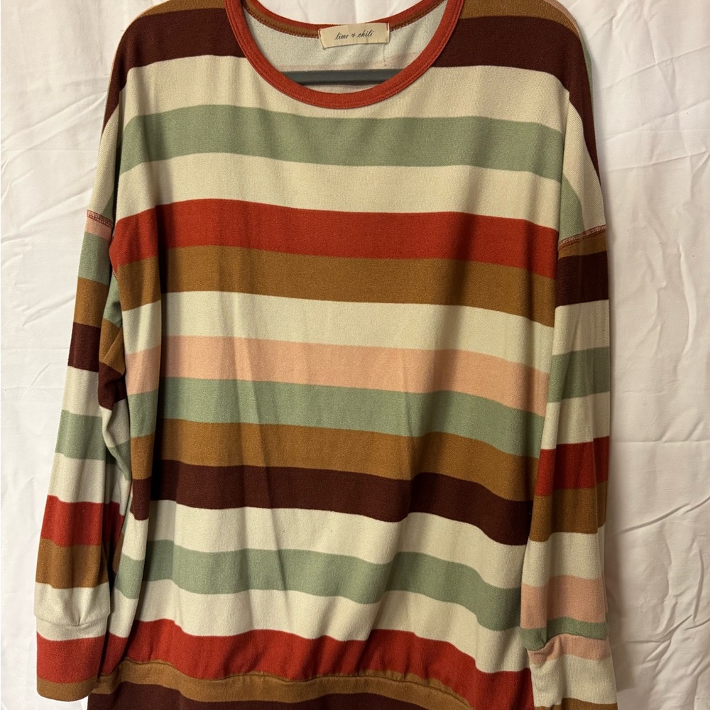 Striped Crew Neck Sweater